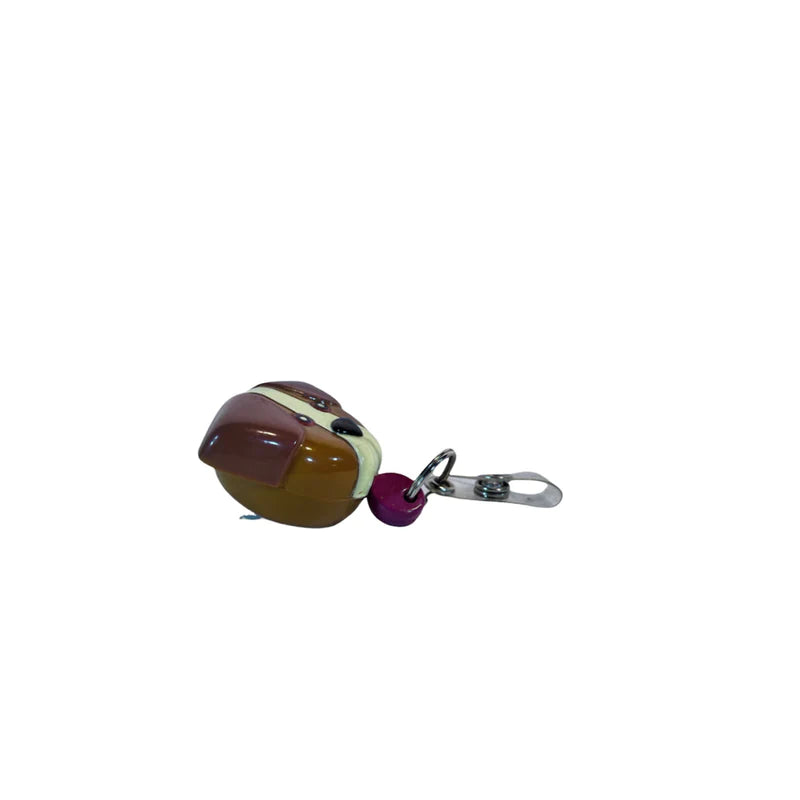 Pedia Pals Brown Dog Retractimal ID Tag