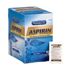 First Aid Only PhysiciansCare Aspirin 125 Doses Of Two Tablets, 325 Mg