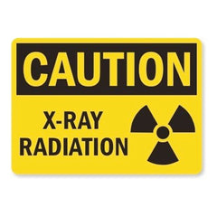 Phillips Safety Radiation Caution Sign 14' x 10' Plastic Yellow/Black