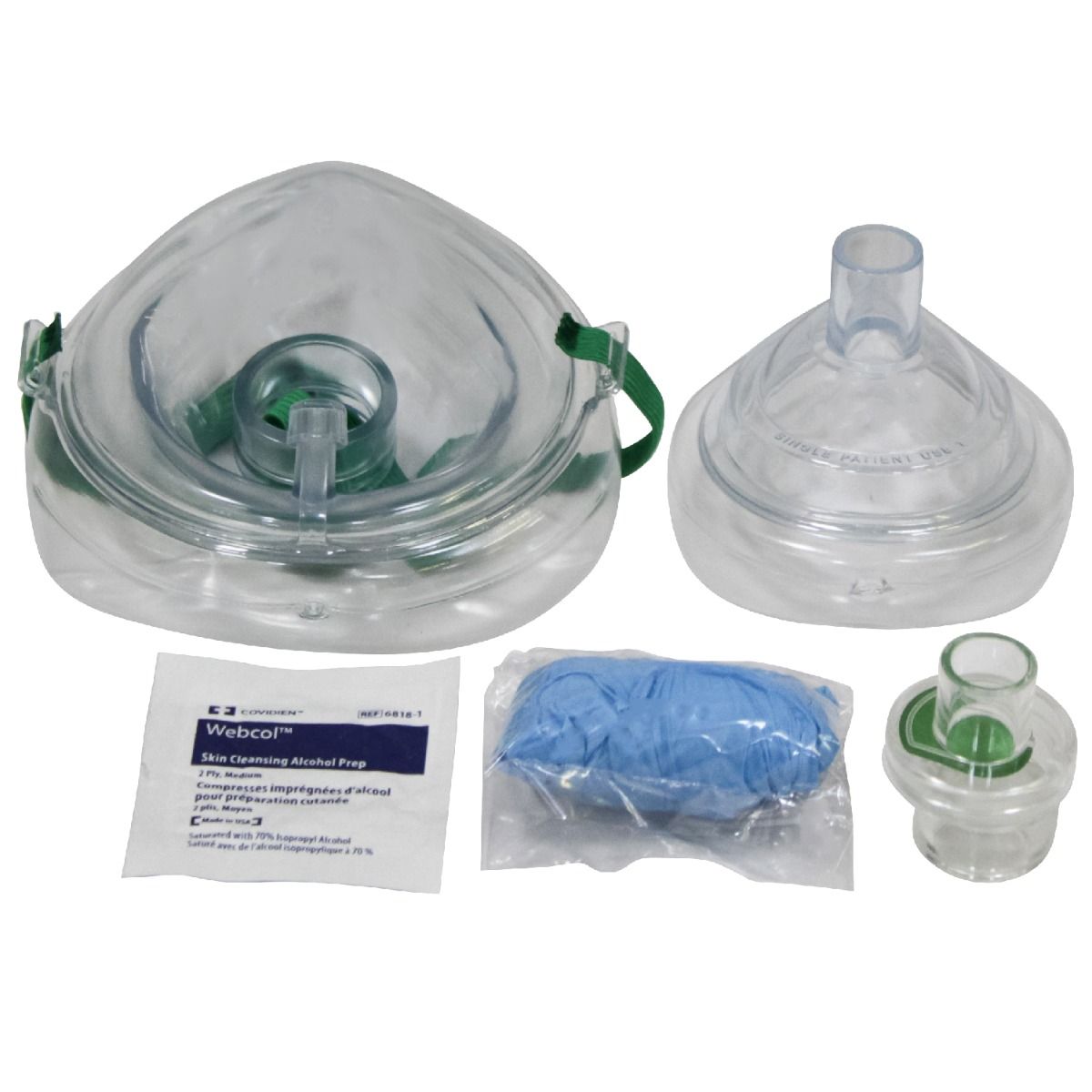 Kemp USA Adult And Child Combo CPR Mask