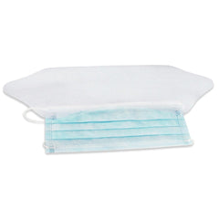 Kemp USA Surgical Face Masks with Ear Loops and Plastic Shield (Pack Of 50)