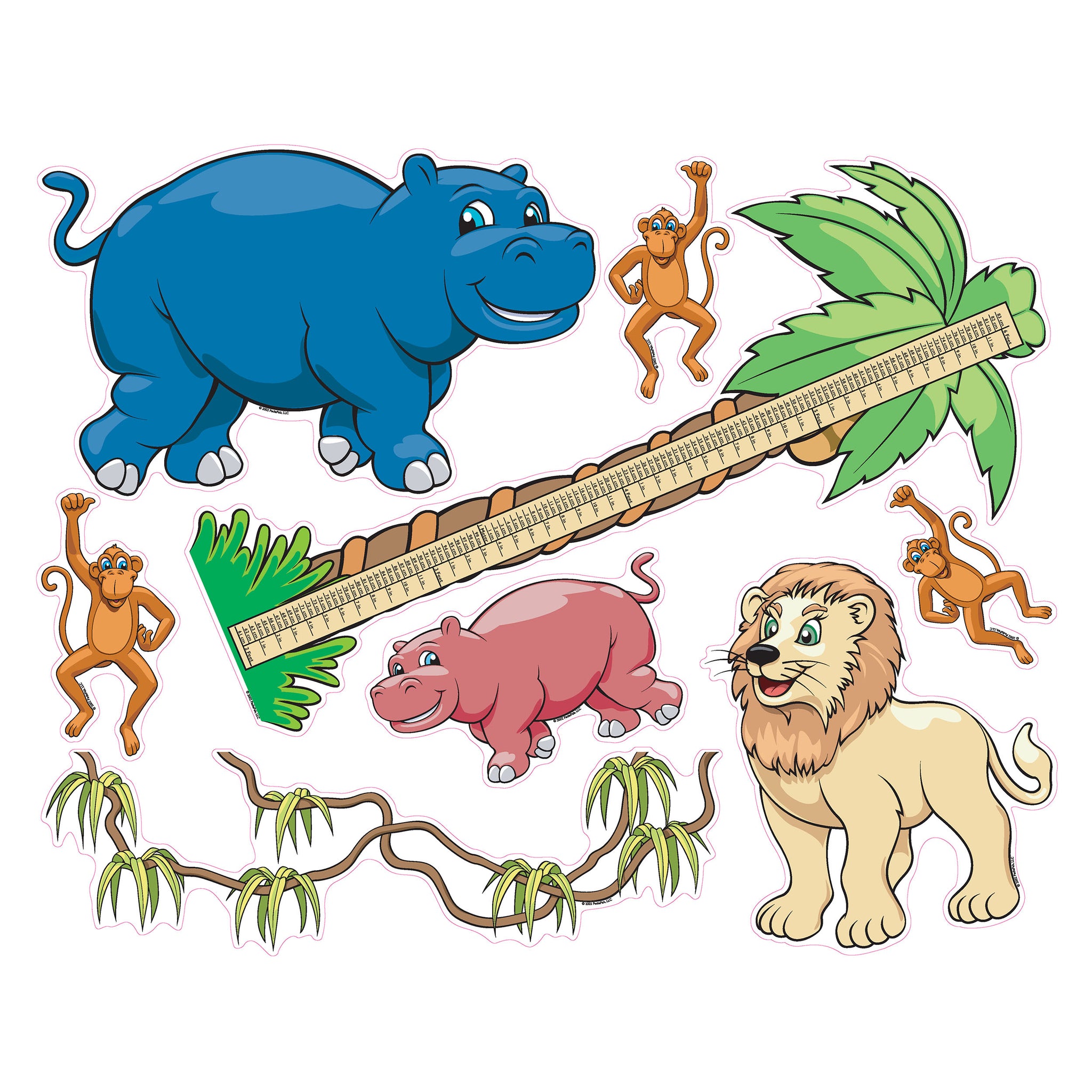 Pedia Pals Pediatric Jungle Wall Decal Kit