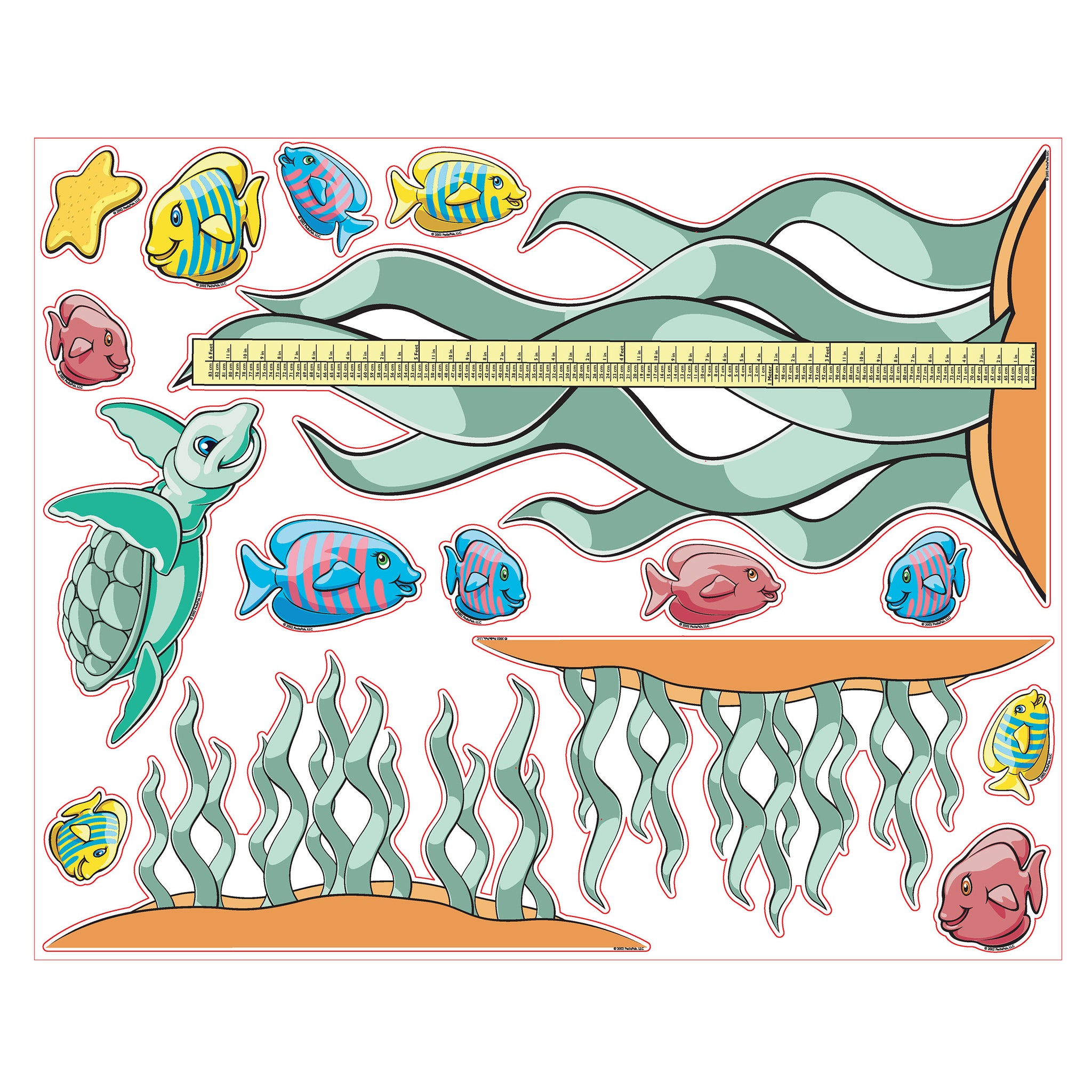 Pedia Pals Pediatric Underwater Wall Decal Kit