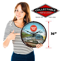 Missouri Pacific Lines Houte of the Eagles 14" LED Wall Clock