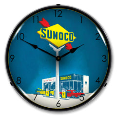 Sunoco Gas 14" LED Wall Clock