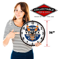 Veltex, Aviation Ethyl Gasoline 14" LED Wall Clock