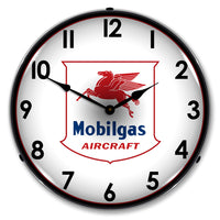 Mobilgas Aircraft 14" LED Wall Clock