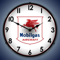 Mobilgas Aircraft 14" LED Wall Clock
