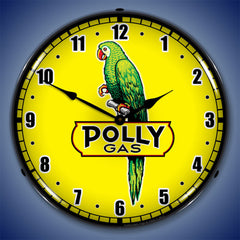 Polly Gas, Yellow 14" LED Wall Clock