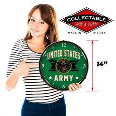United Stated Army 14" LED Wall Clock