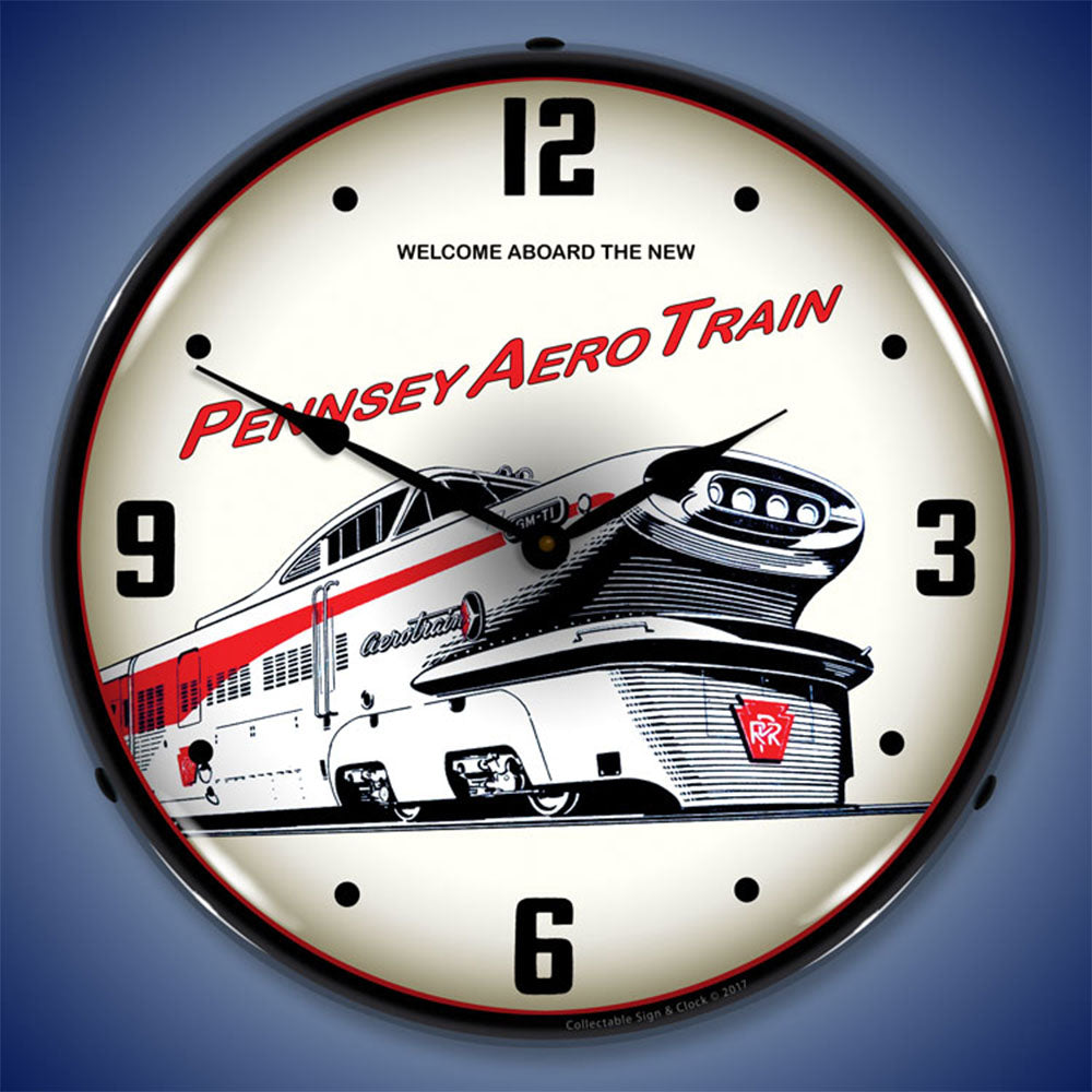 Pennsey Aero Train 14" LED Wall Clock