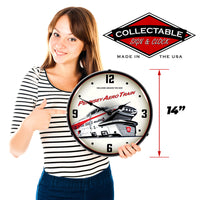 Pennsey Aero Train 14" LED Wall Clock