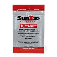 First Aid Only SunX3 Sunscreen Lotion Packets, 4 Per Box