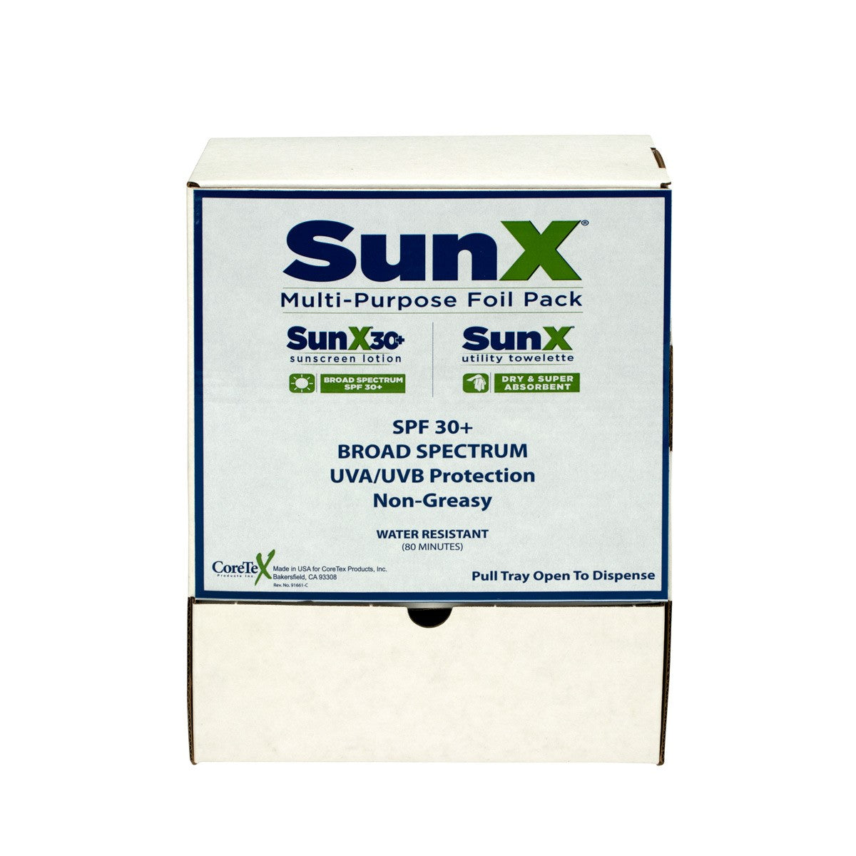 First Aid Only SunX30 Lotion And Wipe Combo Pack, 50 Per Box