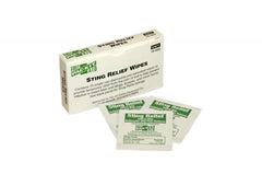 First Aid Only Sting Relief Wipes, 10 Per Box
