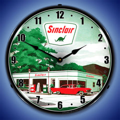 Sinclair Gas Station 2 14" LED Wall Clock