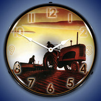 Working in the Field 14" LED Wall Clock