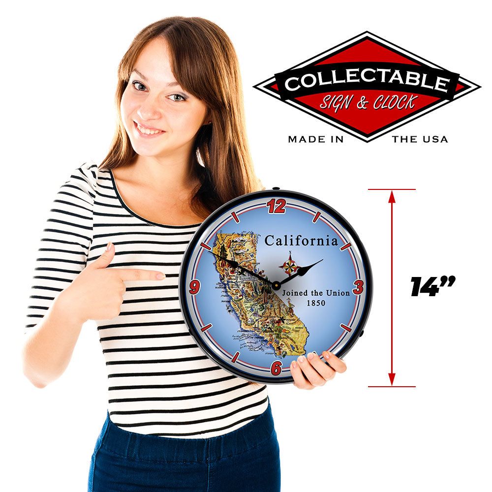 State of California 14" LED Wall Clock