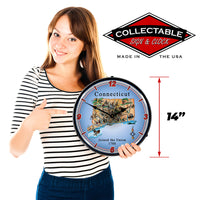 State of Connecticut 14" LED Wall Clock