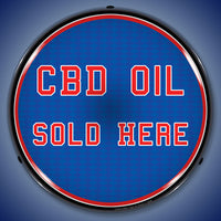 CBD Oil Sold Here 14" LED Front Window Business Sign