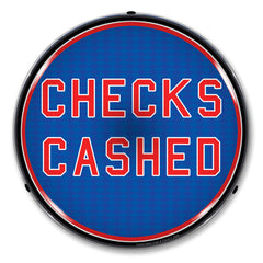 Checks Cashed 14" LED Front Window Business Sign