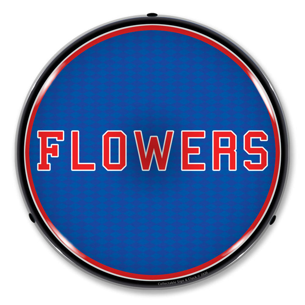 Flowers 14" LED Front Window Business Sign