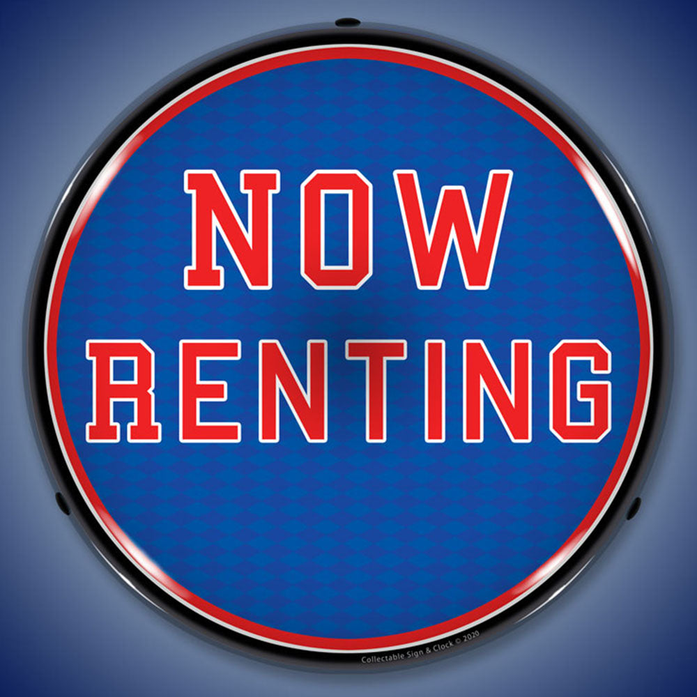 Now Renting 14" LED Front Window Business Sign