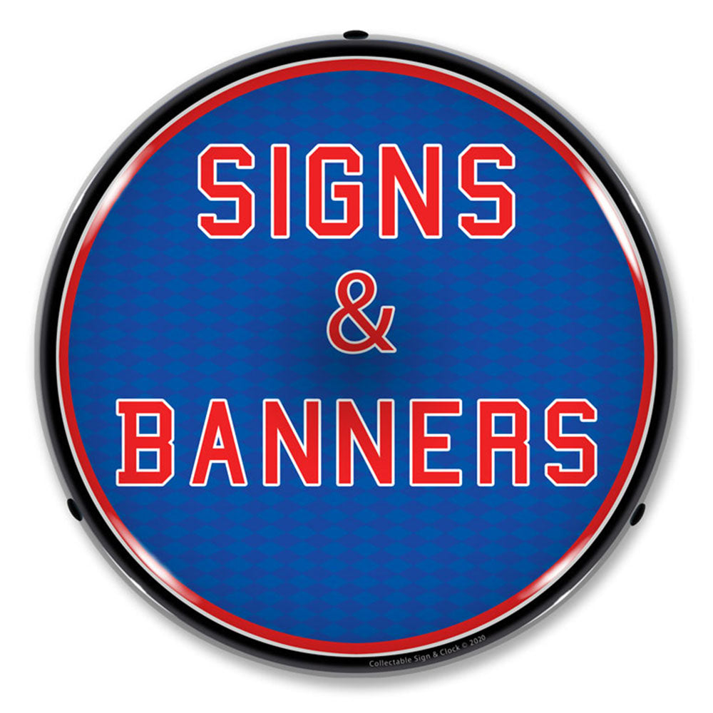 Sign & Banners 14" LED Front Window Business Sign