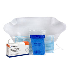 First Aid Only Eye and Face Shield with Gloves Kit, 1 Set Per Box