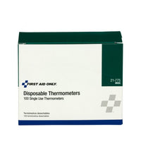 First Aid Only 100 Per Box Disposable Thermometers (Pack of 3)