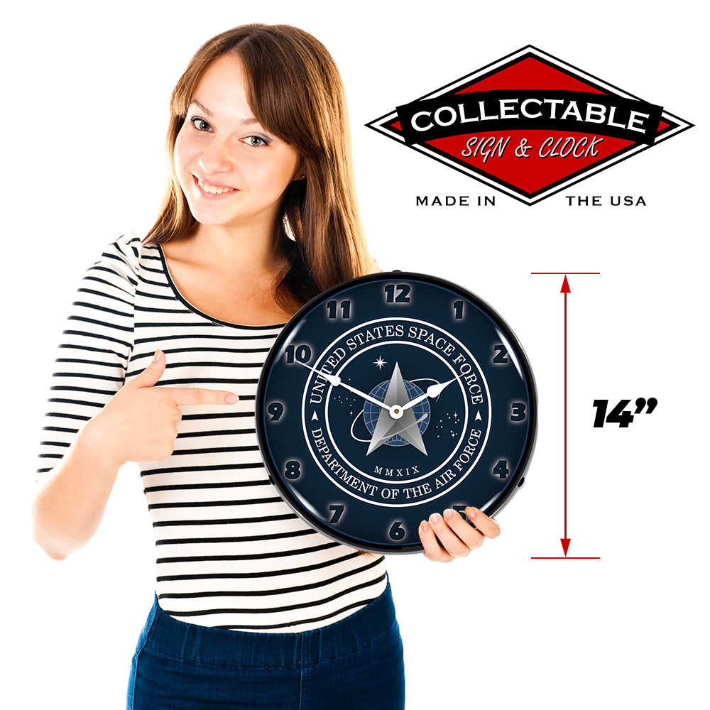 Space Force 14" LED Wall Clock