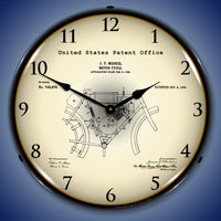 1902 Merkel Motorcycle Patent 14" LED Wall Clock