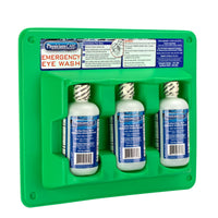 First Aid Only Eyewash Station, 8 oz. - Triple Screw Cap Bottles