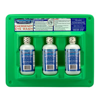 First Aid Only Eyewash Station, 8 oz. - Triple Screw Cap Bottles