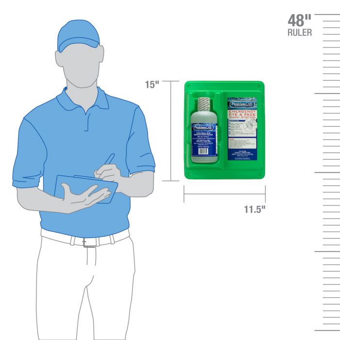 First Aid Only 32 oz. Single Eyewash Station Screw Cap Bottle