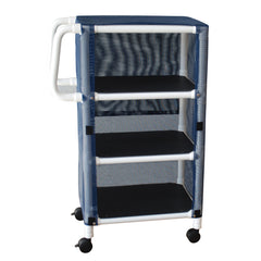 MJM 3-Shelf Mini Cart with Mesh Cover and Casters