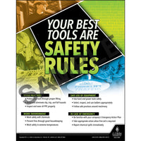 JJ Keller Safety Rules - Workplace Safety Training Poster