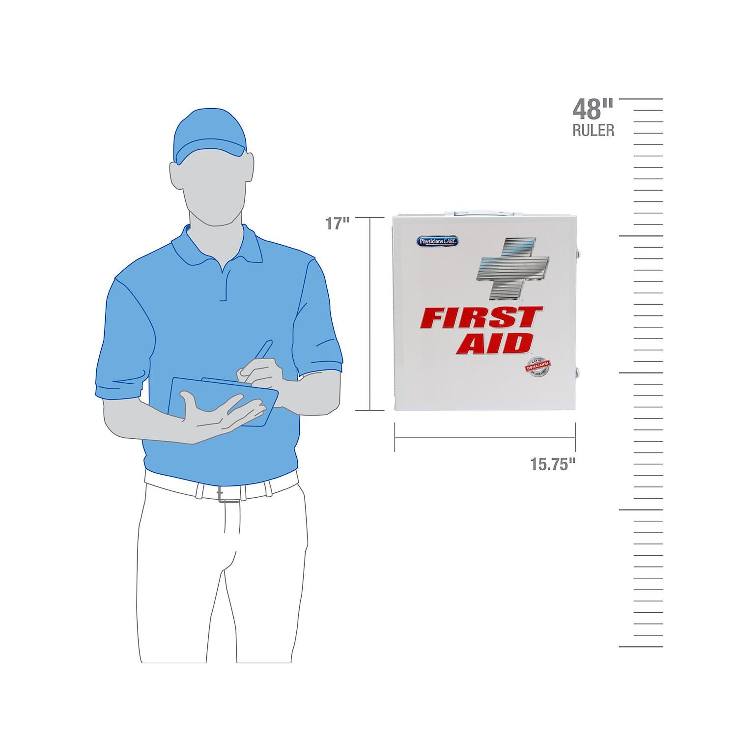 First Aid Only PhysiciansCare Industrial First Aid Kit for 100 People, 694 Pieces