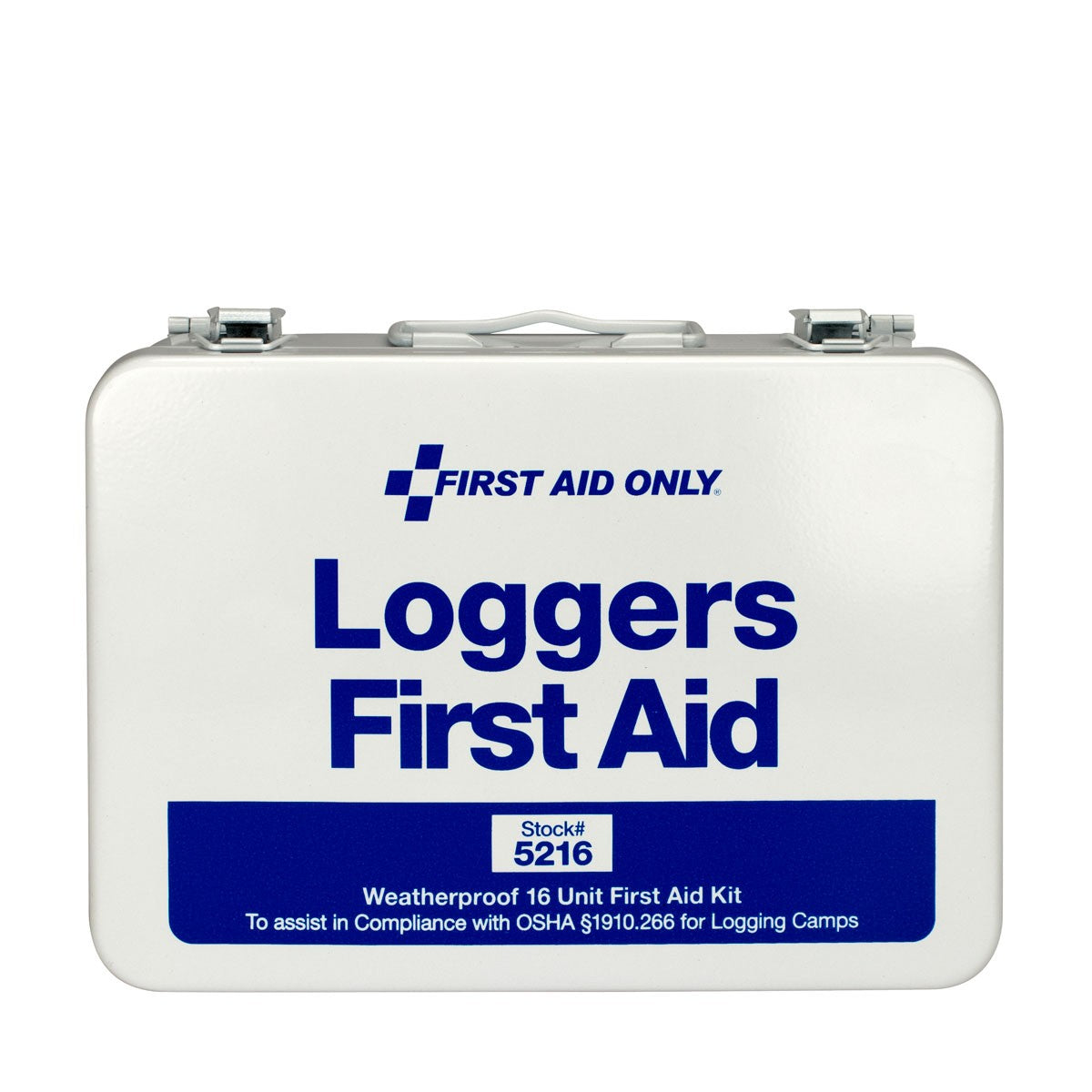 First Aid Only 25 Person Loggers First Aid Kit, Metal Weatherproof Case