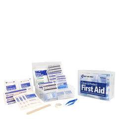 First Aid Only 175 Pieces, Clean and Protect First Aid Kit, Plastic Case