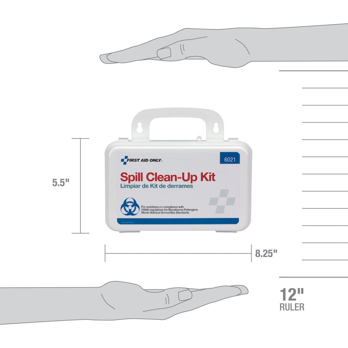 First Aid Only 21 Piece Bloodborne Pathogen Spill Clean-Up Kit in Weatherproof Steel Case