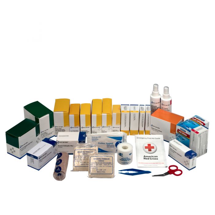 First Aid Only 100 Person 3 Shelf First Aid Steel Cabinet, Custom Logo
