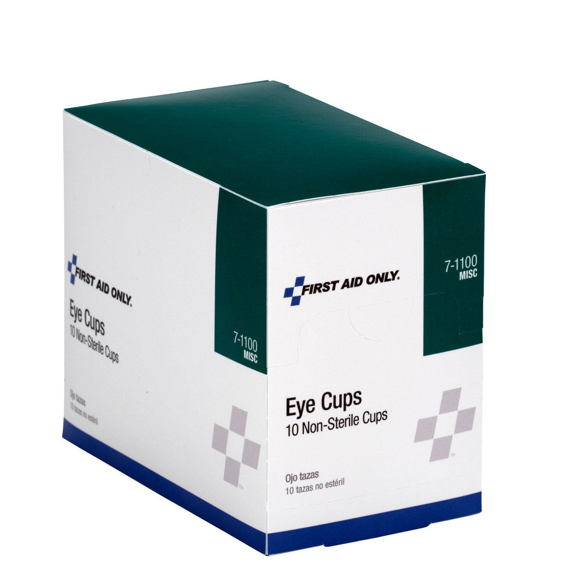 First Aid Only Non-Sterile Eye Cups, 10 Per Box
