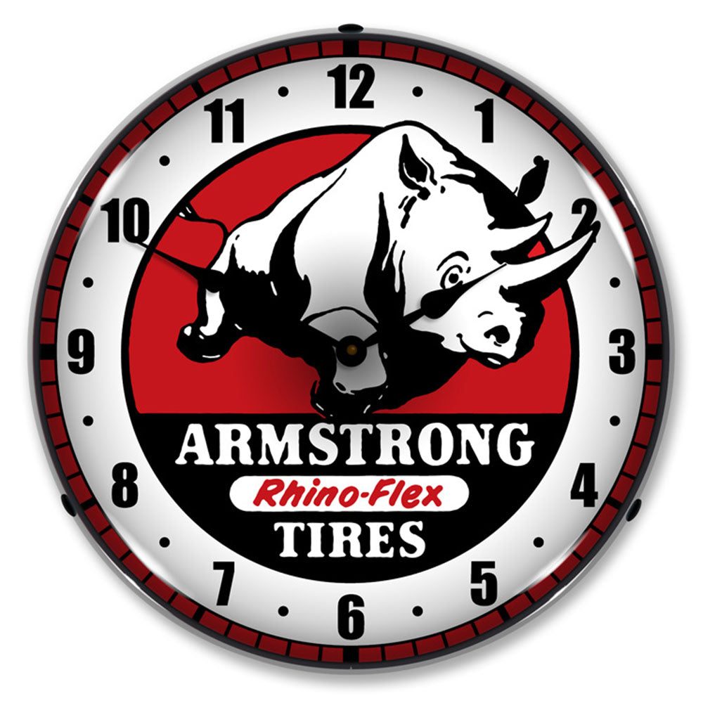 Armstrong Rhino-Flex Tires 14" LED Wall Clock