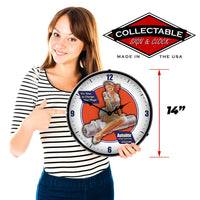 Autolite Spark Plugs "It's Time To Change Your Plugs" 14" LED Wall Clock