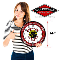 Cat's Paw Cat-Tex Heels & Soles 14" LED Wall Clock