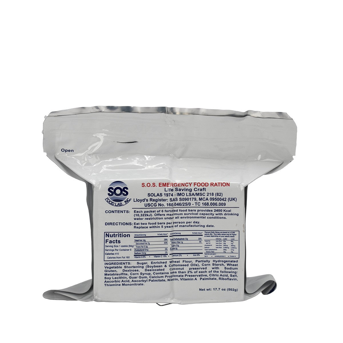 First Aid Only Emergency Food Ration Pack, 2400 Calories