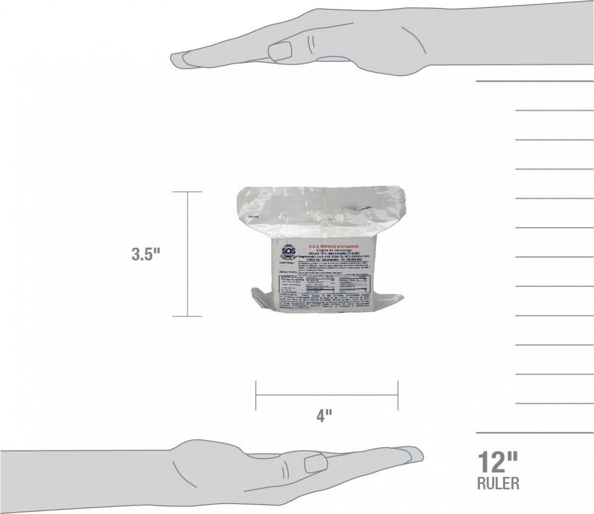 First Aid Only Emergency Food Ration Pack, 2400 Calories