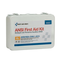 First Aid Only 25 Person Metal First Aid Kit, ANSI A+, Type III