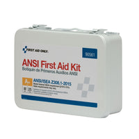 First Aid Only 25 Person Metal First Aid Kit, ANSI A+, Type III
